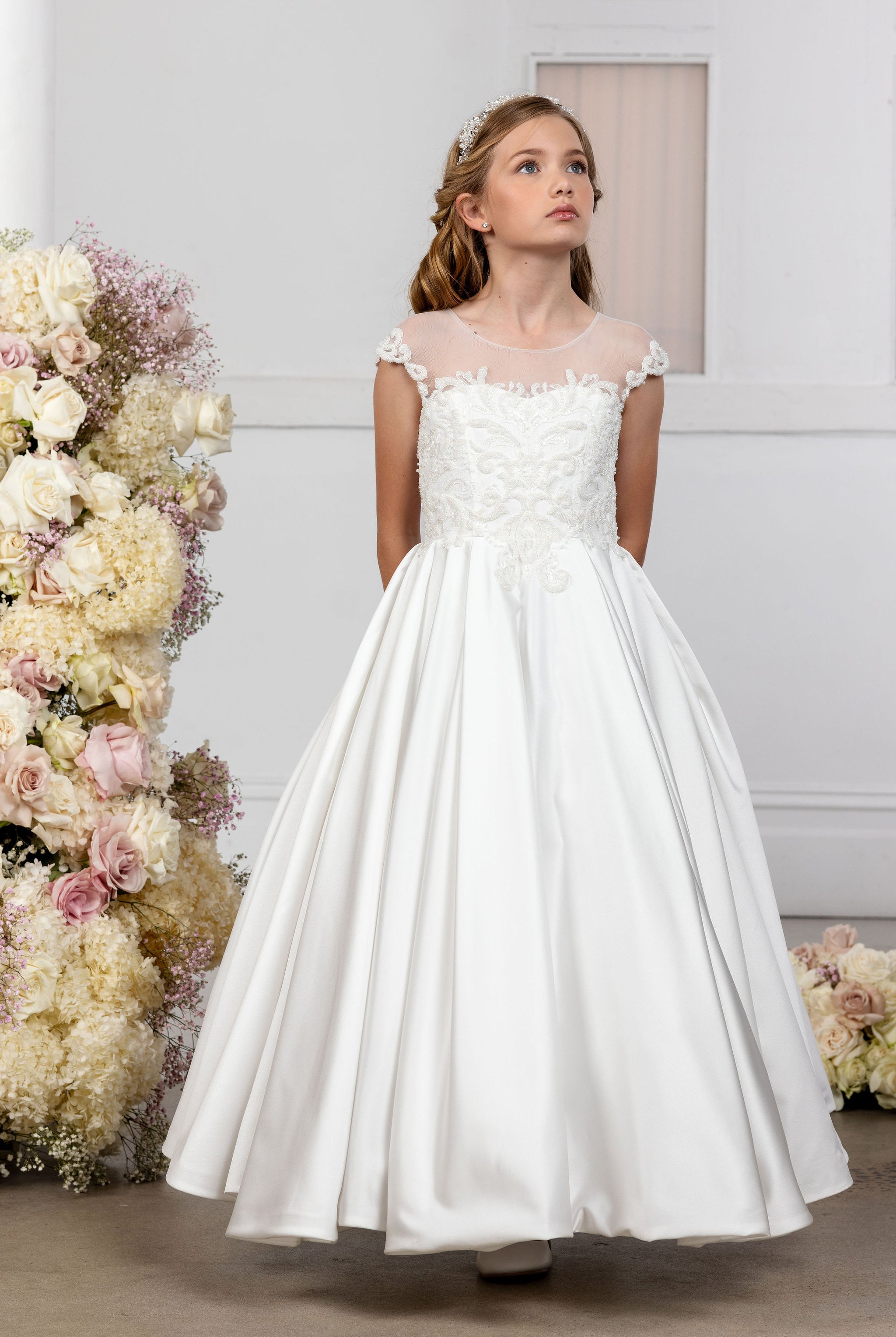 White Communion Dress - Princess Communion Dress