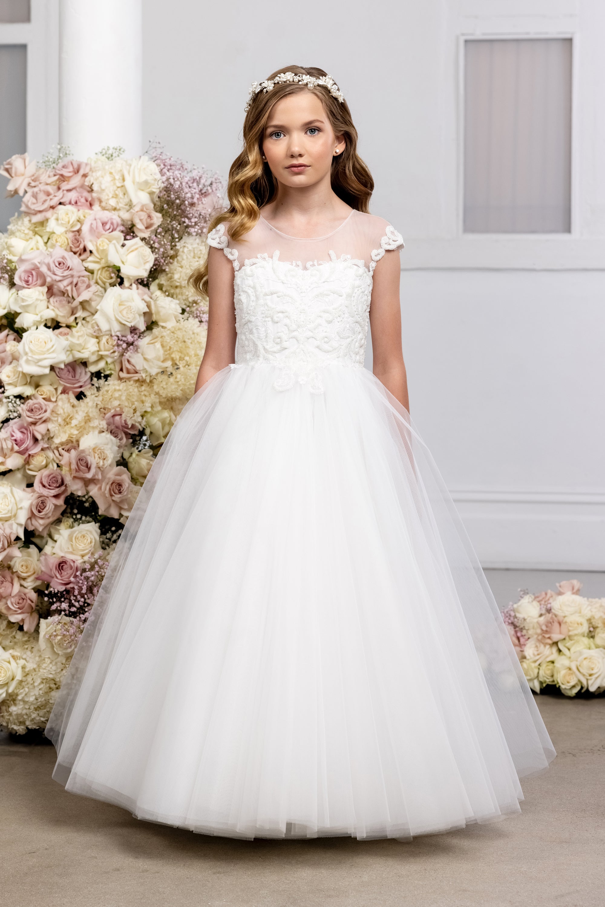 White Communion Dress - Princess Communion Dress